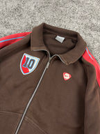 Veste de survêtement Nike vintage années 2000 "Marron/Rouge" (L)