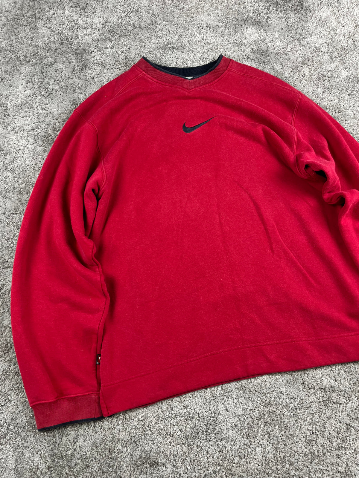 Nike Hoodie Vintage 2000s "Red/Black" (XL)