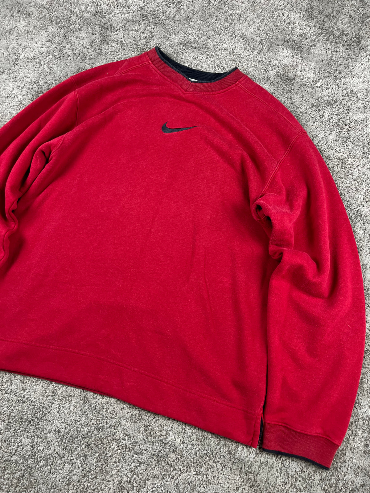 Nike Hoodie Vintage 2000s "Red/Black" (XL)
