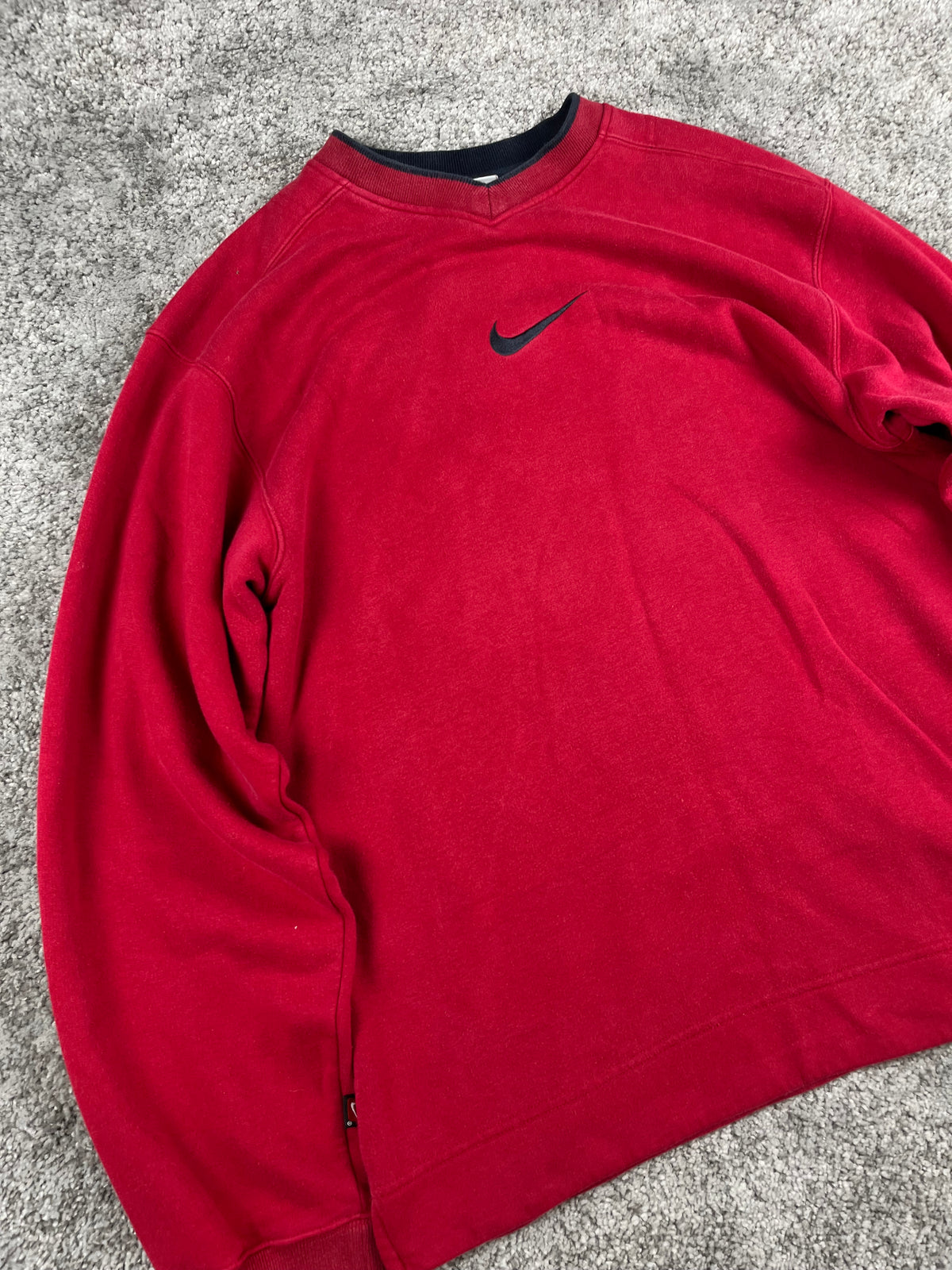 Nike Hoodie Vintage 2000s "Red/Black" (XL)
