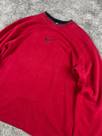 Sudadera con capucha Nike vintage años 2000 "Rojo/Negro" (XL)