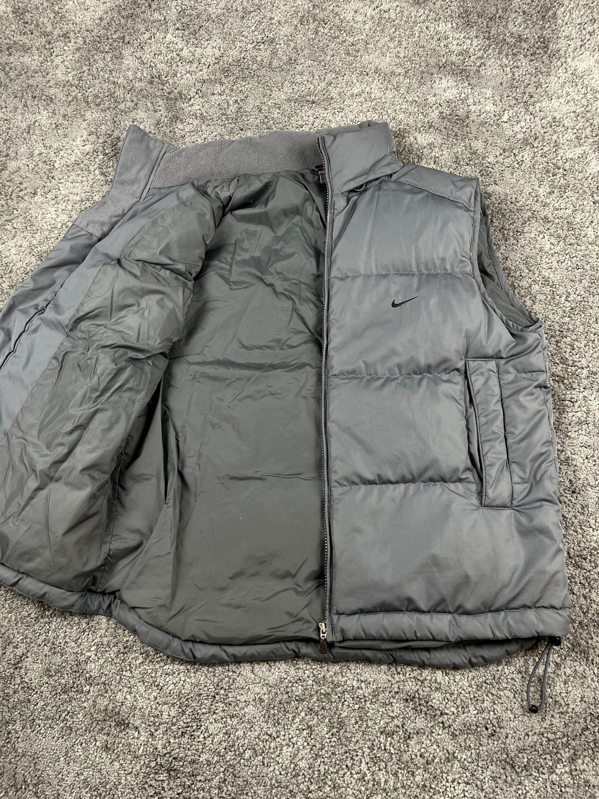 Nike Puffer Vest Vintage 2000s "Gray/Black" (M)