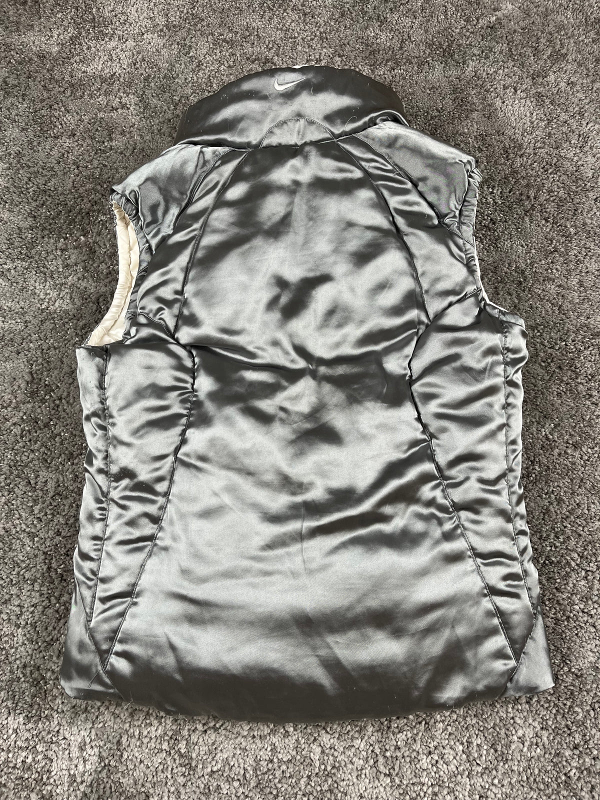 Nike Puffer Vest Reversible Vintage 2000s "White" (XS)