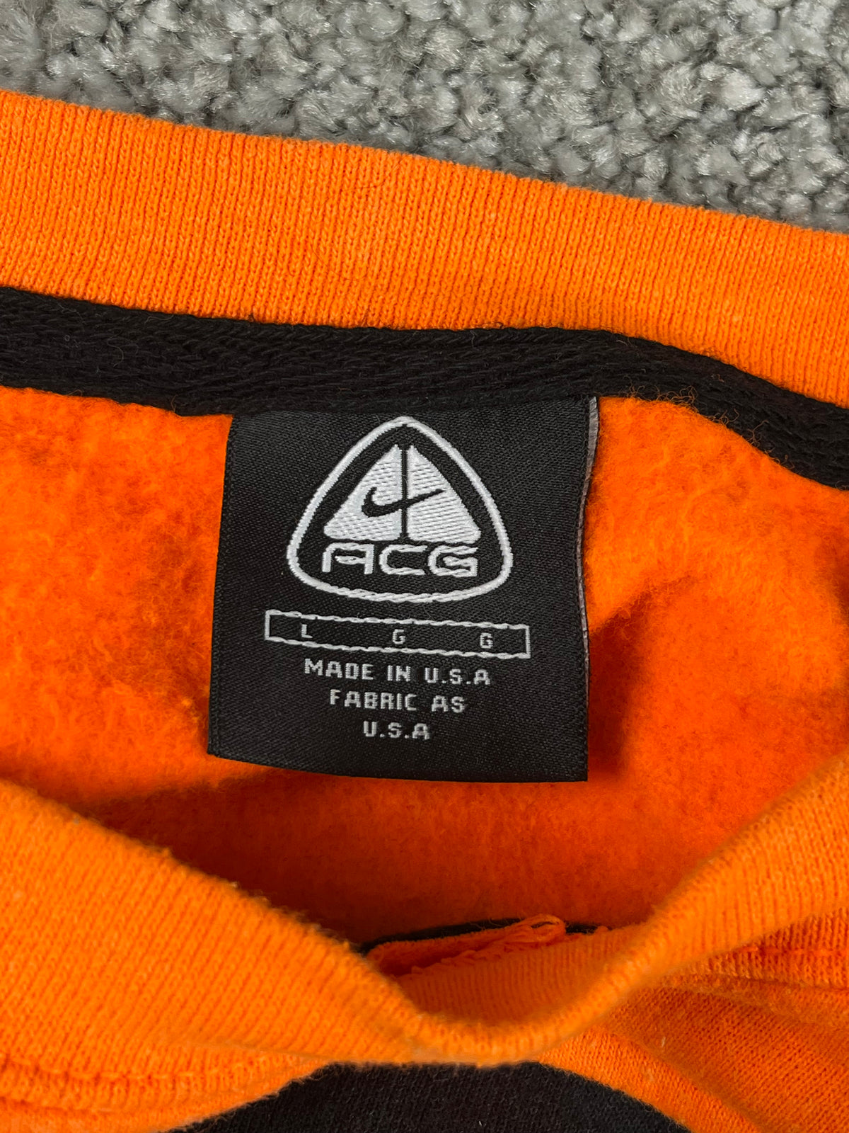 Nike ACG Hoodie Vintage 2000s "Black/Orange" (L)