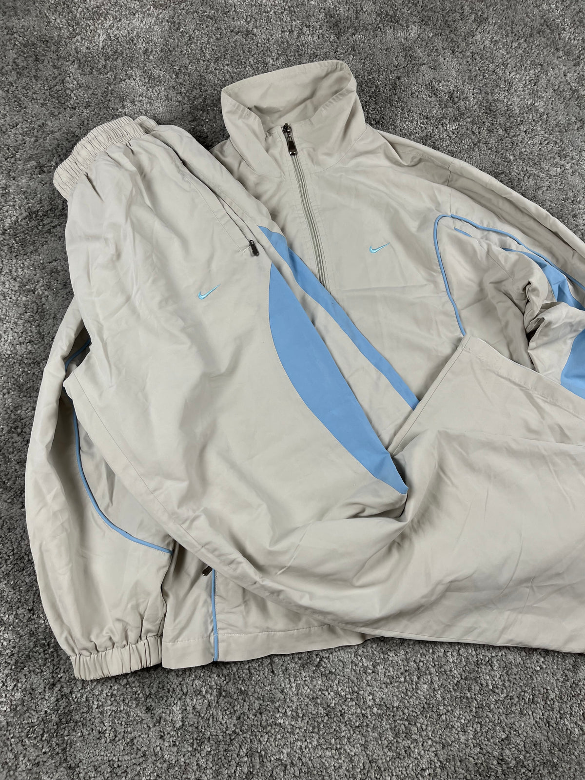 Nike Tracksuit Vintage 2000s "Gray/Blue" (S)