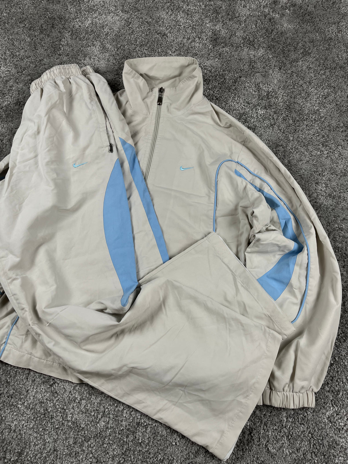 Nike Tracksuit Vintage 2000s "Gray/Blue" (S)