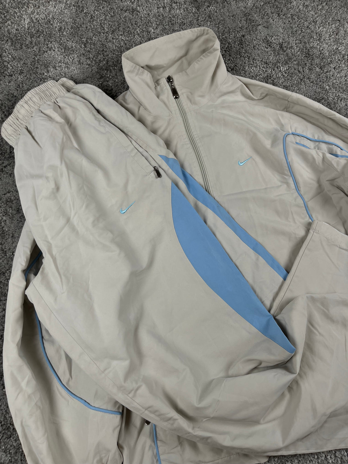 Nike Tracksuit Vintage 2000s "Gray/Blue" (S)