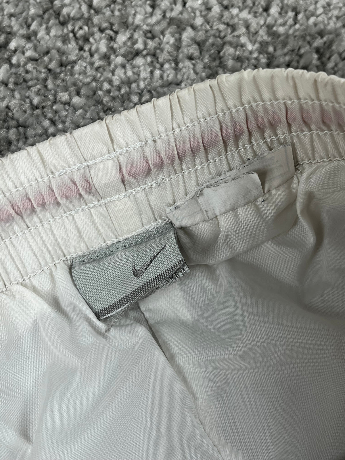 Nike Trackpant Vintage 2000s "White/Black" (S)