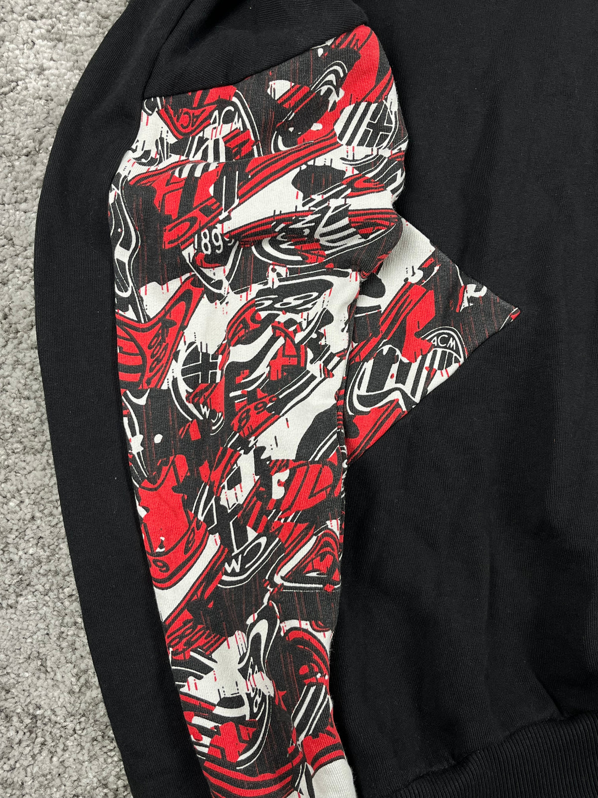 Puma X AC Milan Sweatshirt Vintage "Black/White/Red" (L)