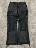 Gallery Dept. Flared Jeans Black "Paint & Patch Detail" (34/44)