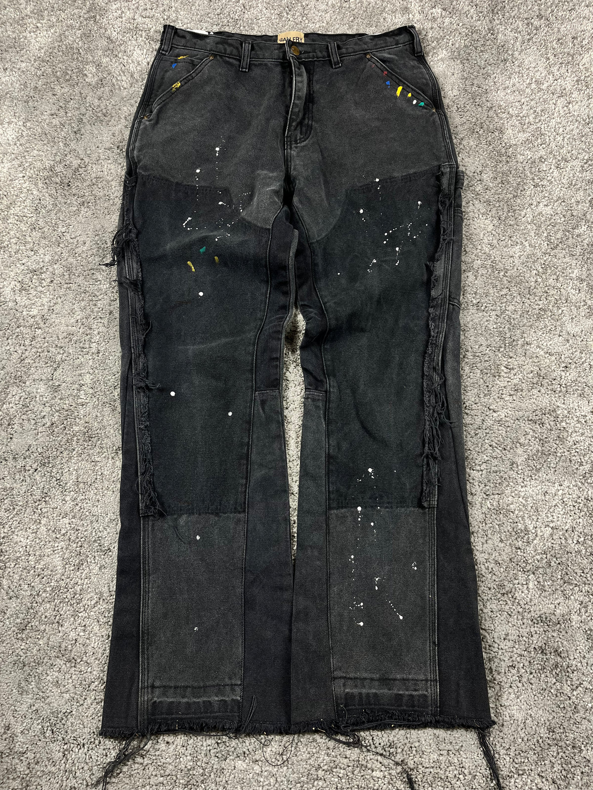 Gallery Dept. Flared Jeans Black "Paint & Patch Detail" (34/44)