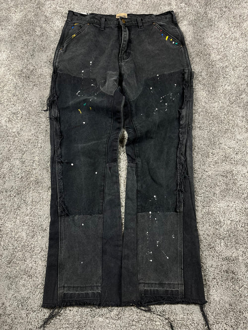 Gallery Dept. Flared Jeans Black "Paint & Patch Detail" (34/44)