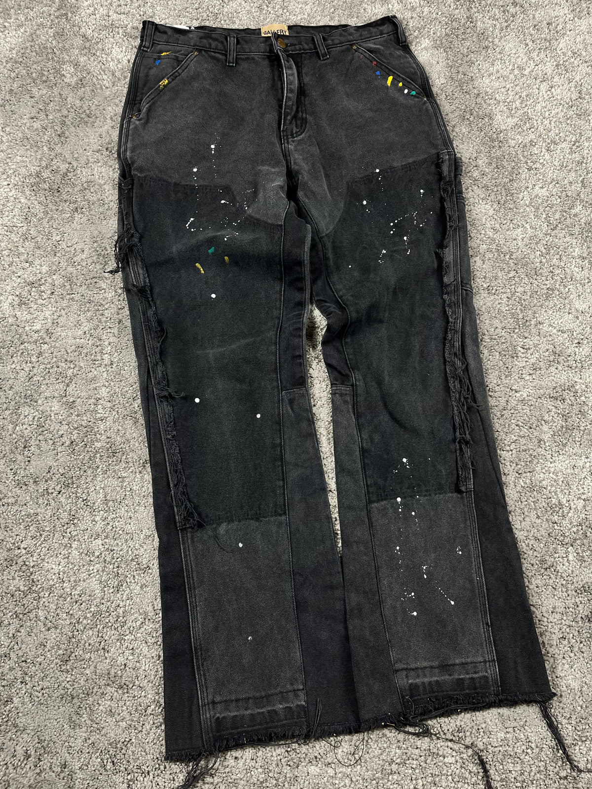 Gallery Dept. Flared Jeans Black "Paint & Patch Detail" (34/44)