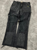 Gallery Dept. Flared Jeans Black "Paint & Patch Detail" (34/44)