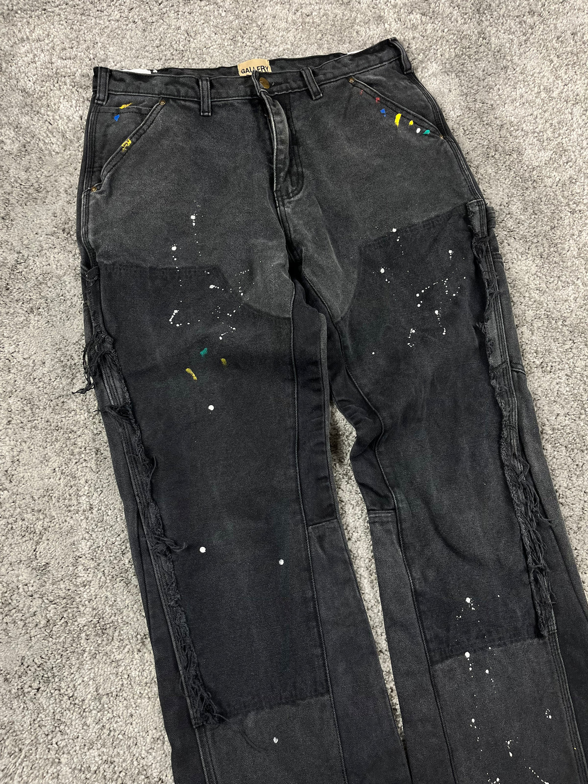 Gallery Dept. Flared Jeans Black "Paint & Patch Detail" (34/44)