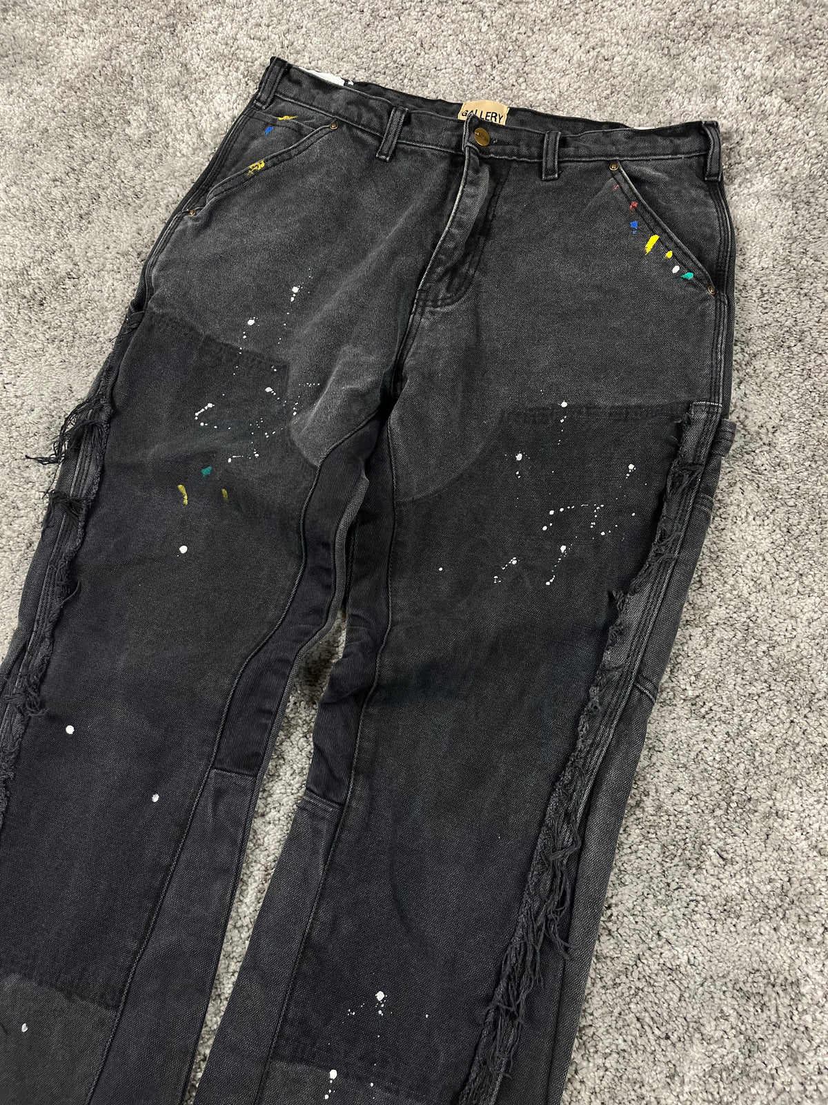 Gallery Dept. Flared Jeans Black "Paint & Patch Detail" (34/44)