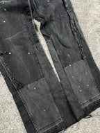 Gallery Dept. Flared Jeans Black "Paint & Patch Detail" (34/44)