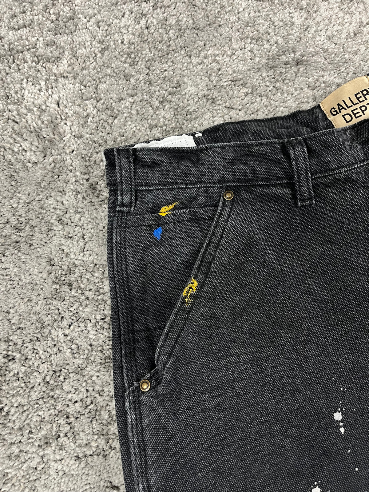 Gallery Dept. Flared Jeans Black "Paint & Patch Detail" (34/44)