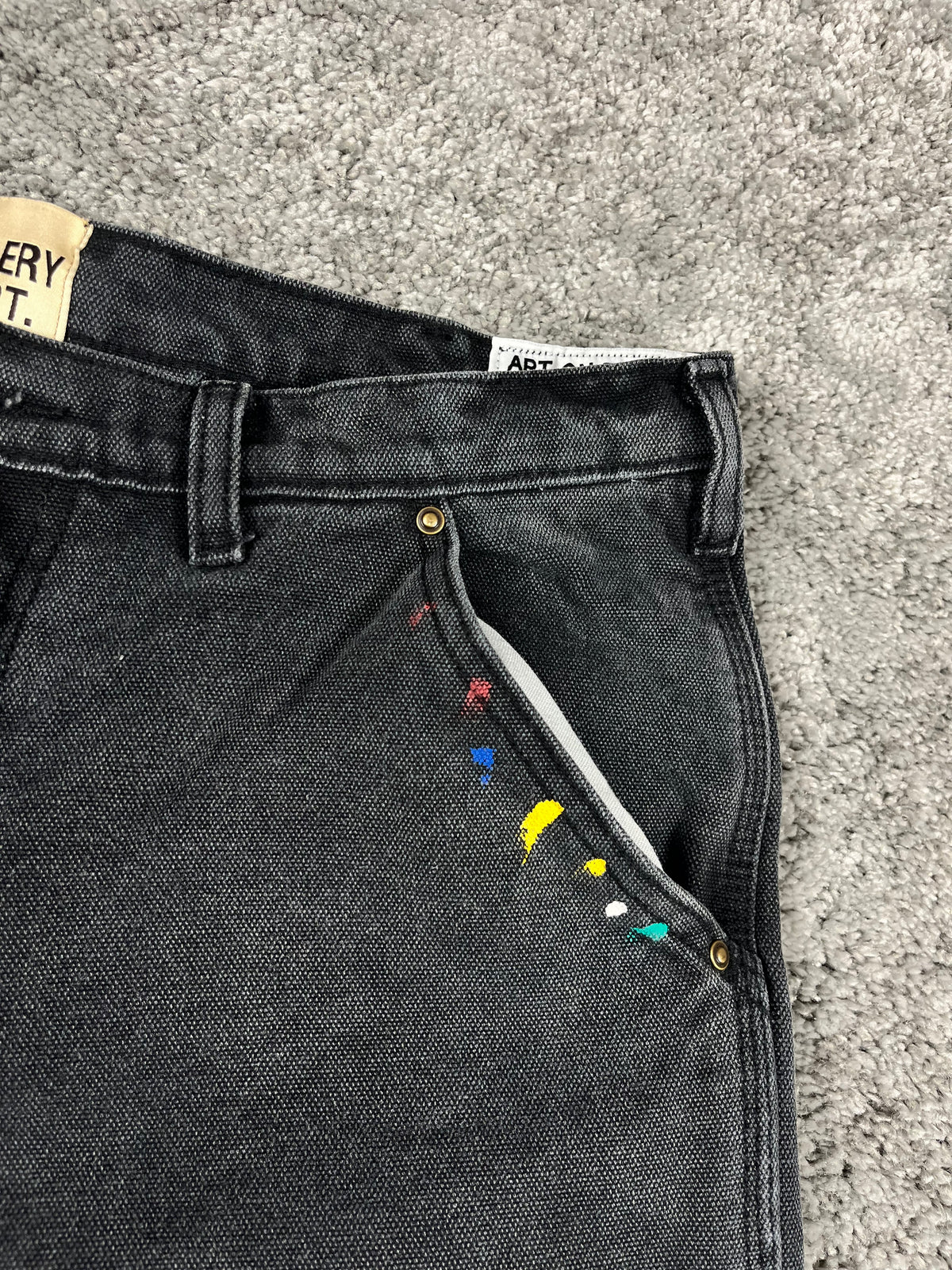 Gallery Dept. Flared Jeans Black "Paint & Patch Detail" (34/44)