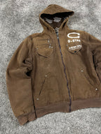 G-Star Vintage Padded Denim Work Jacket "Washed Brown" (S)