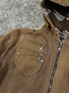 G-Star Vintage Padded Denim Work Jacket "Washed Brown" (S)
