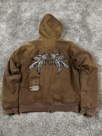 G-Star Vintage Padded Denim Work Jacket "Washed Brown" (S)