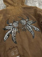 G-Star Vintage Padded Denim Work Jacket "Washed Brown" (S)