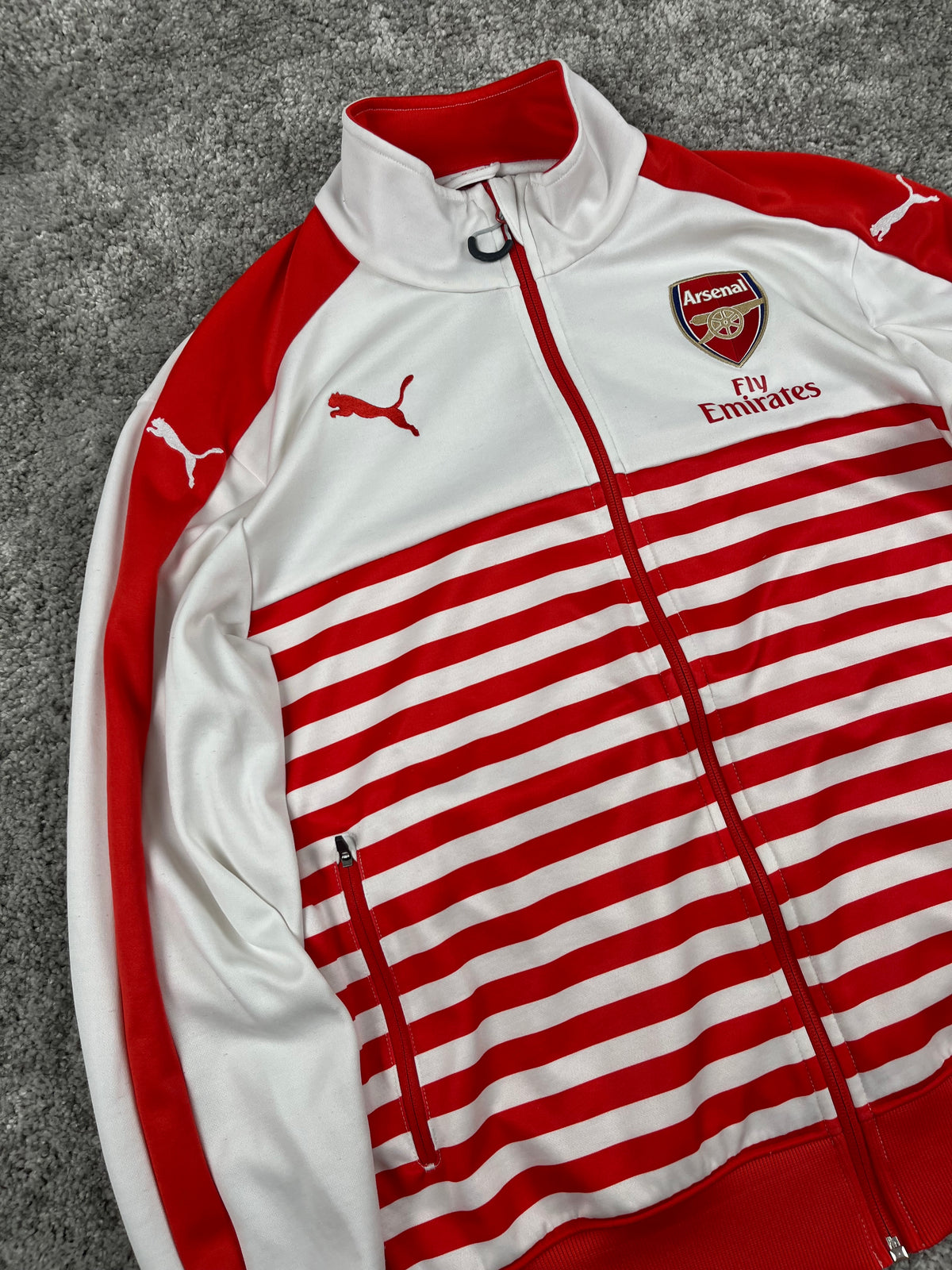 Puma X Arsenal Track Jacket 2014/15 Vintage "White Red" (M)