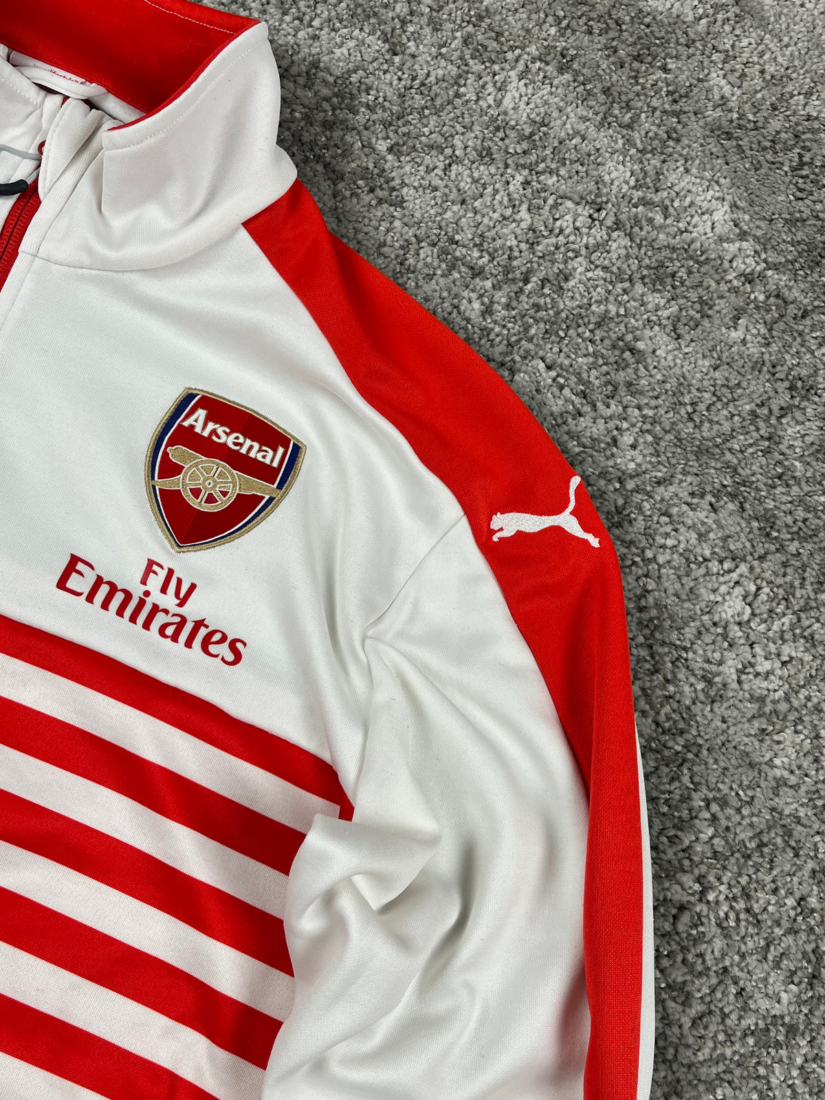 Puma X Arsenal Track Jacket 2014/15 Vintage "White Red" (M)
