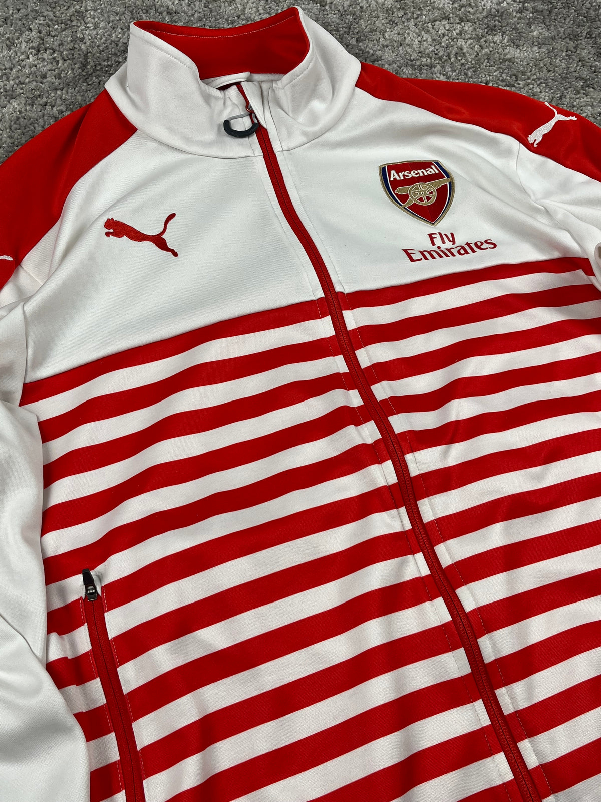 Puma X Arsenal Track Jacket 2014/15 Vintage "White Red" (M)