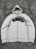 Diesel Graphic Logo flame effect Hoodie "Washed Pink" (M)