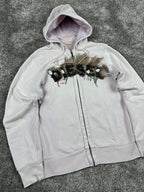 Diesel Graphic Logo flame effect Hoodie "Washed Pink" (M)