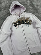 Diesel Graphic Logo flame effect Hoodie "Washed Pink" (M)