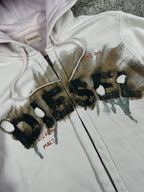 Diesel Graphic Logo flame effect Hoodie "Washed Pink" (M)