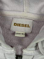 Diesel Graphic Logo flame effect Hoodie "Washed Pink" (M)