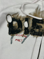 Diesel Graphic Logo flame effect Hoodie "Washed Pink" (M)