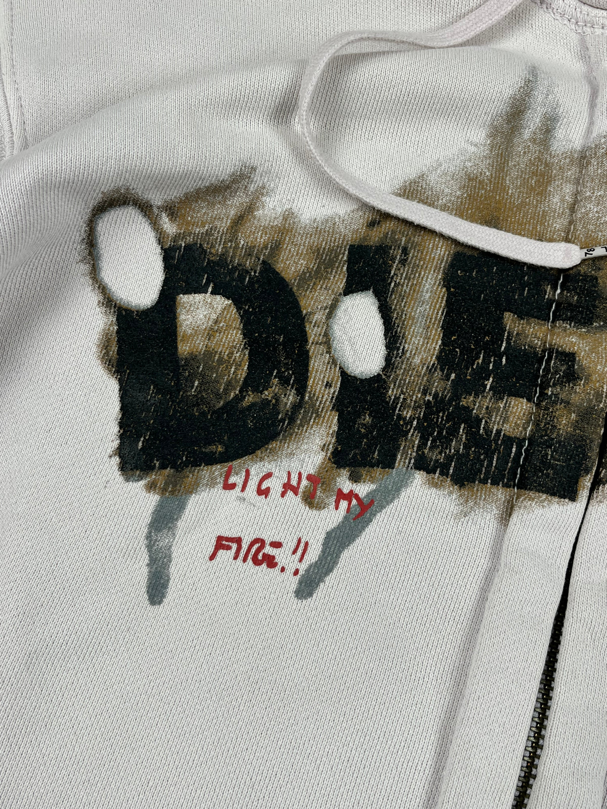 Diesel Graphic Logo flame effect Hoodie "Washed Pink" (M)
