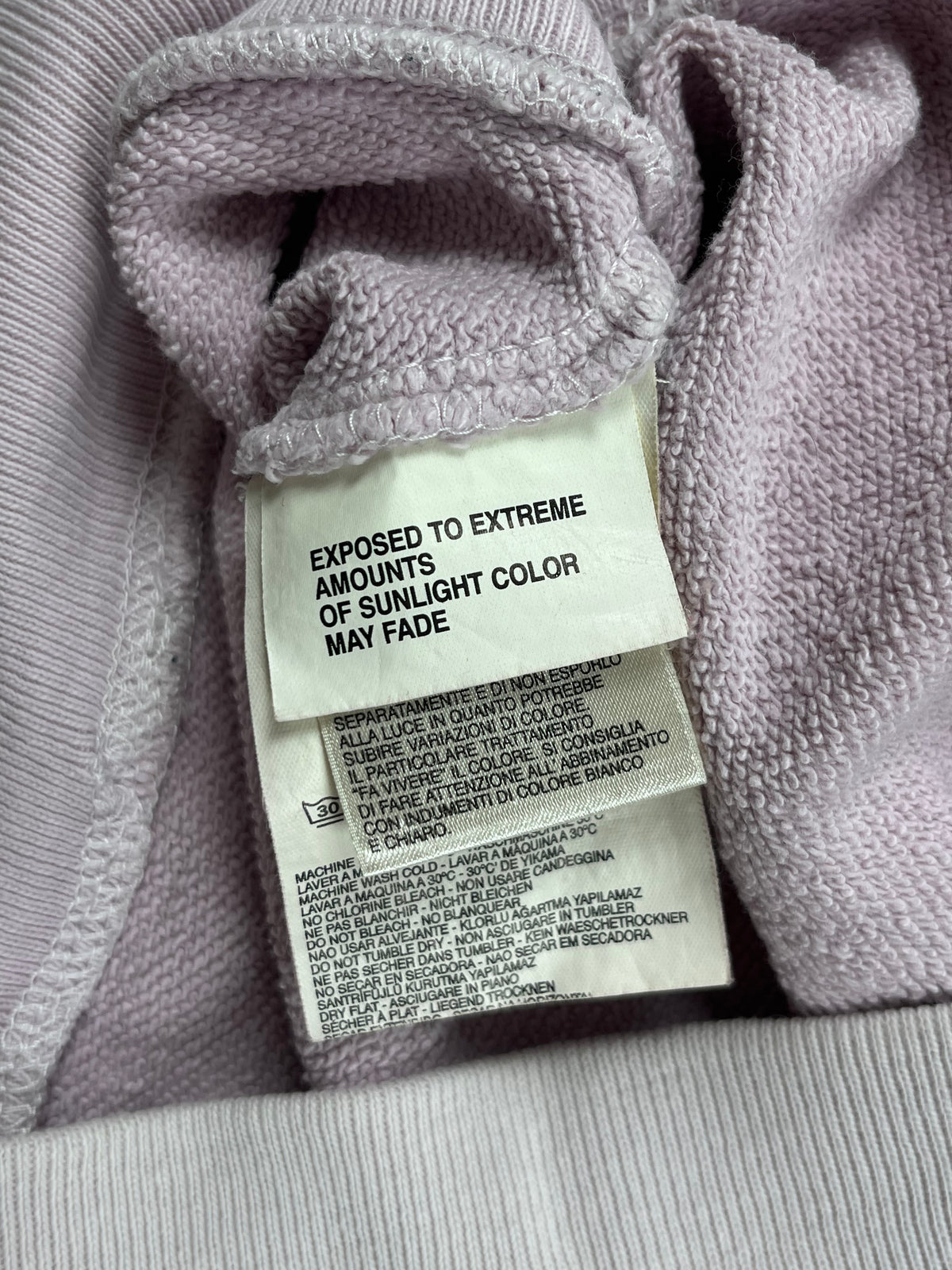 Diesel Graphic Logo flame effect Hoodie "Washed Pink" (M)