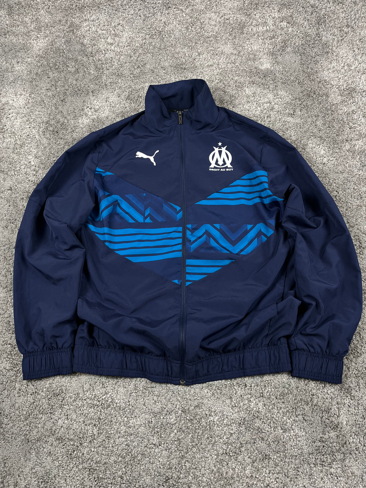 Puma X Olympique Marseille Track Jacket 2021/22 "Navy/Blue" (S)