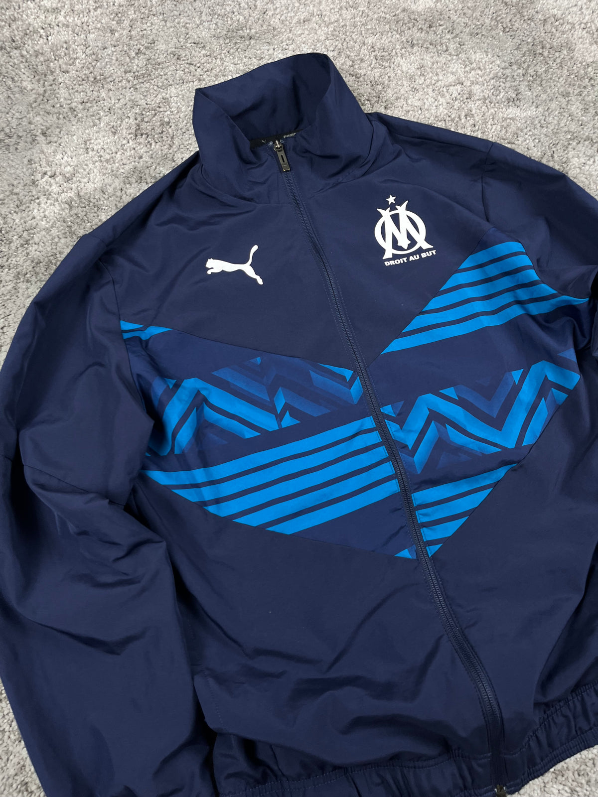 Puma X Olympique Marseille Track Jacket 2021/22 "Navy/Blue" (S)