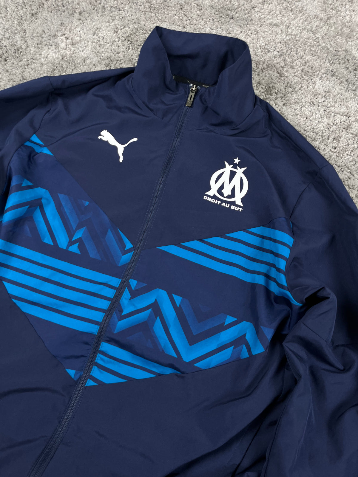 Puma X Olympique Marseille Track Jacket 2021/22 "Navy/Blue" (S)