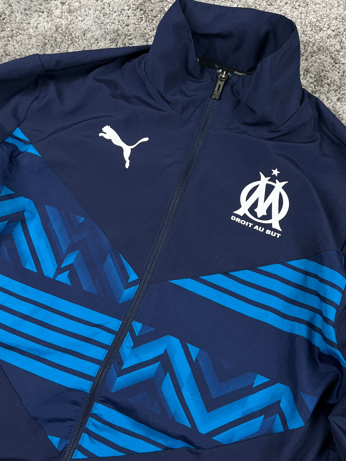 Puma X Olympique Marseille Track Jacket 2021/22 "Navy/Blue" (S)