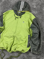 Adidas Padded Track Jacket Vintage "Green/Grey" (M)