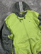 Adidas Padded Track Jacket Vintage "Green/Grey" (M)
