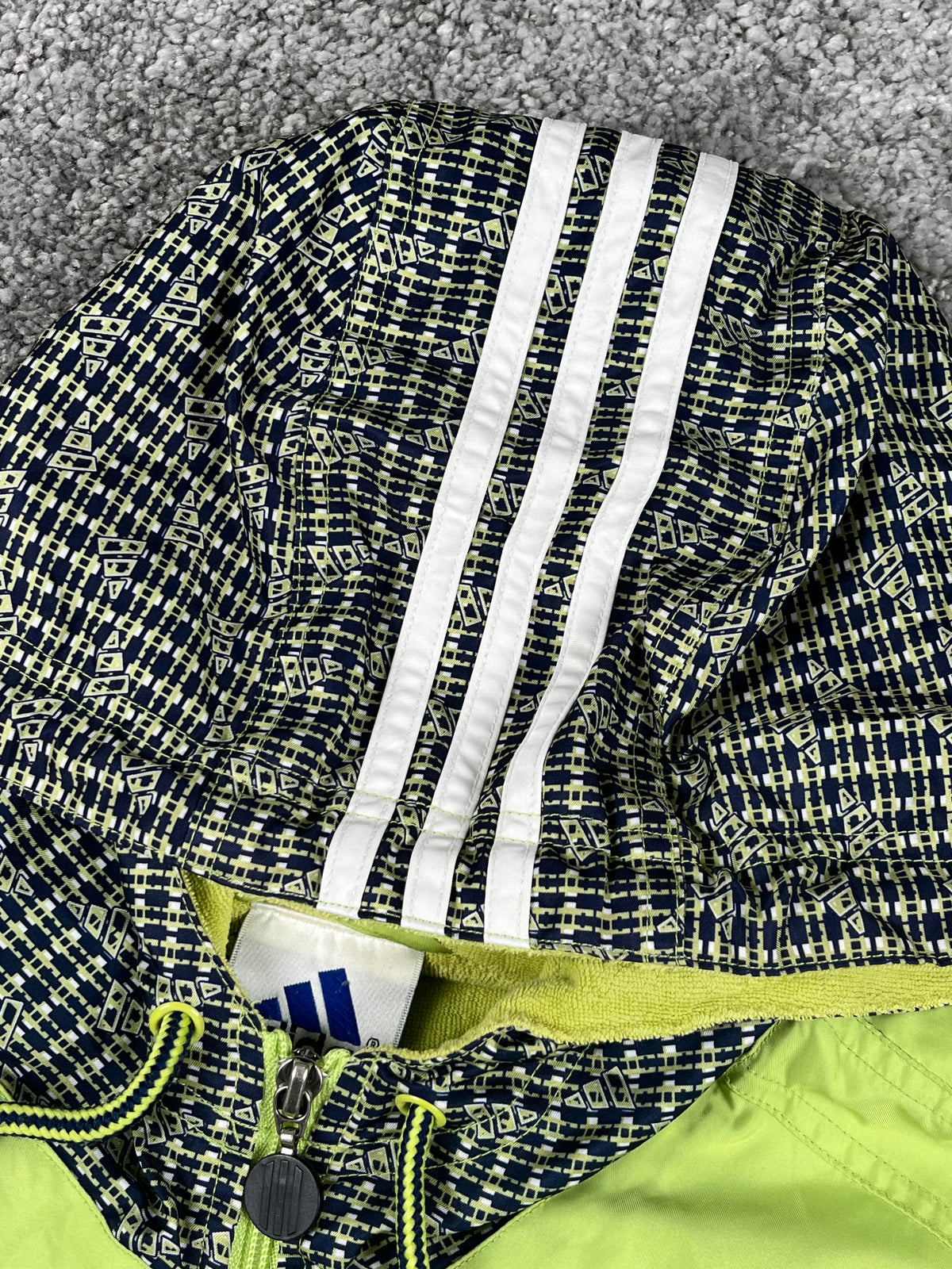 Adidas Padded Track Jacket Vintage "Green/Grey" (M)