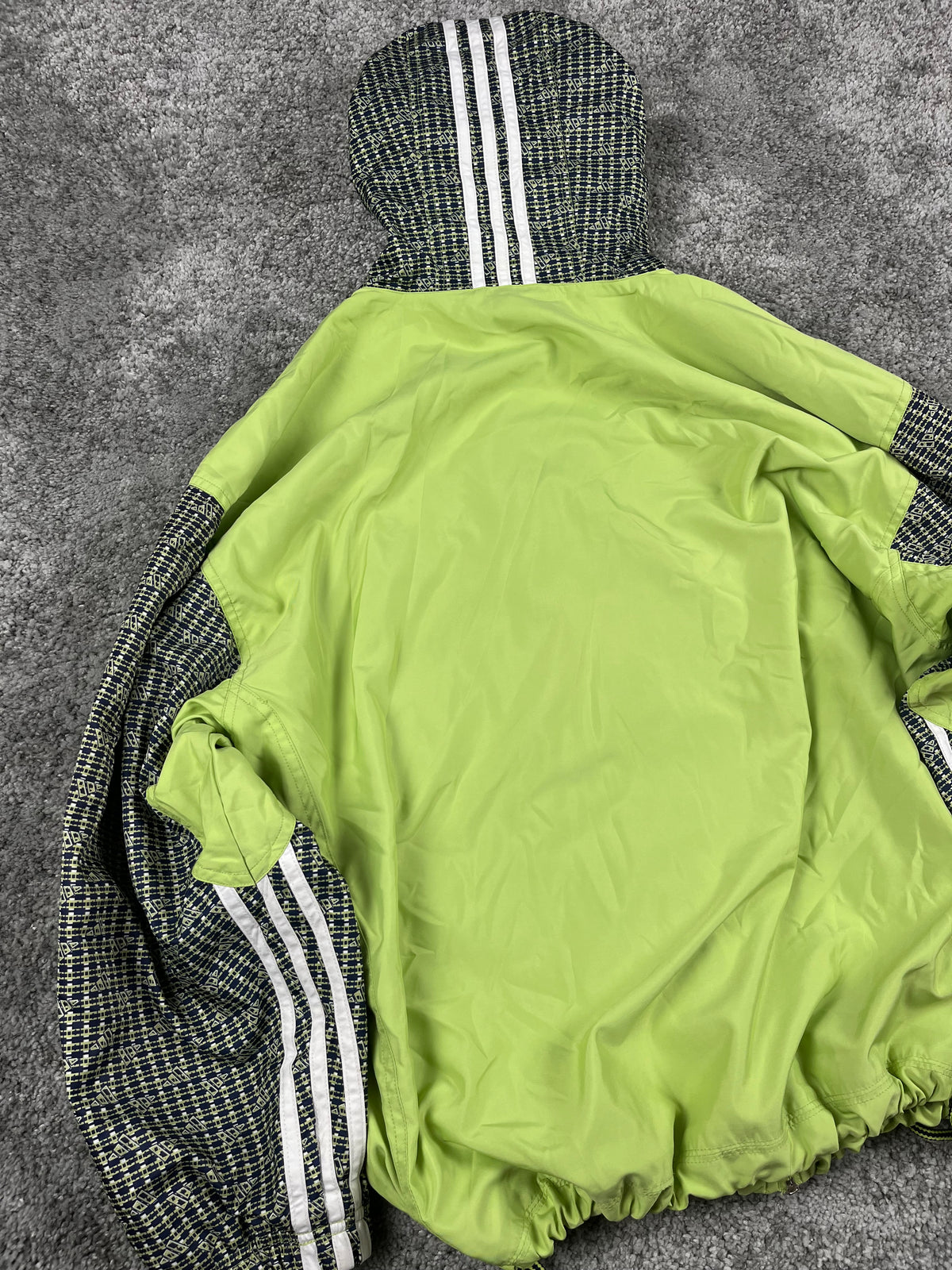 Adidas Padded Track Jacket Vintage "Green/Grey" (M)
