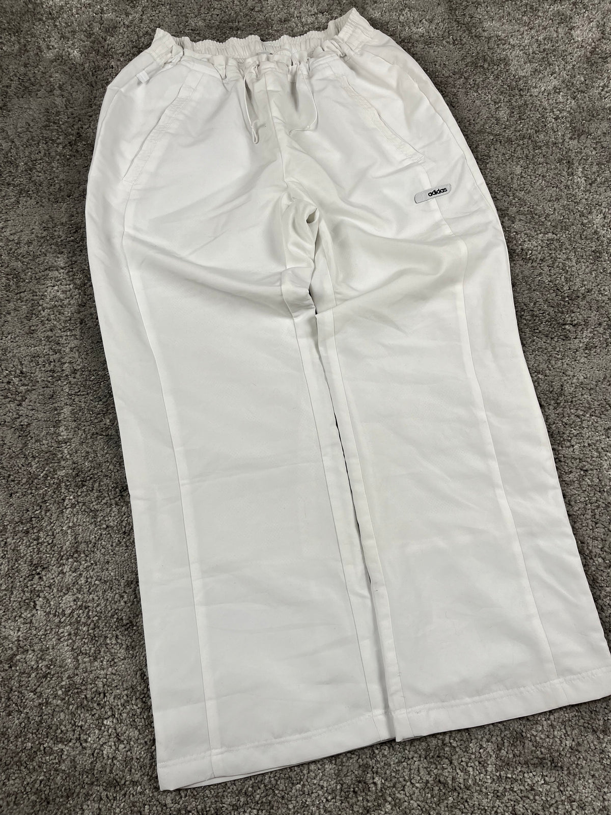 Adidas Trackpant Vintage Y2K 2000S "White" (XS)