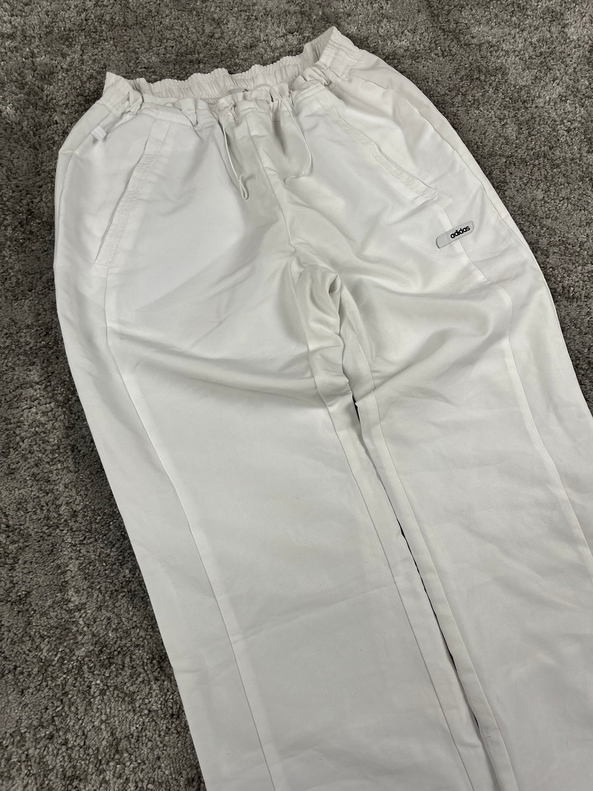 Adidas Trackpant Vintage Y2K 2000S "White" (XS)