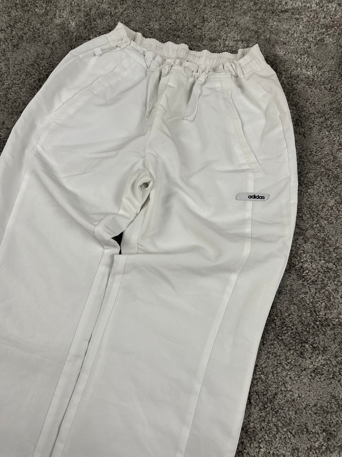 Adidas Trackpant Vintage Y2K 2000S "White" (XS)