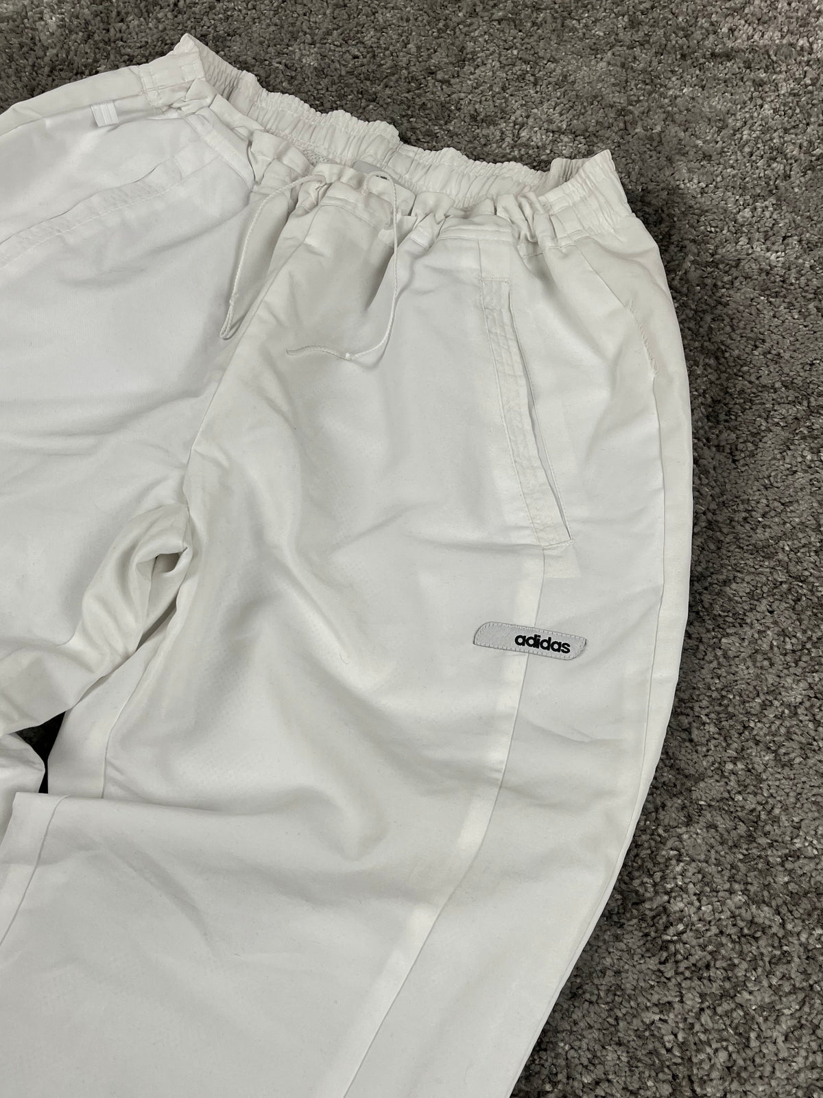Adidas Trackpant Vintage Y2K 2000S "White" (XS)